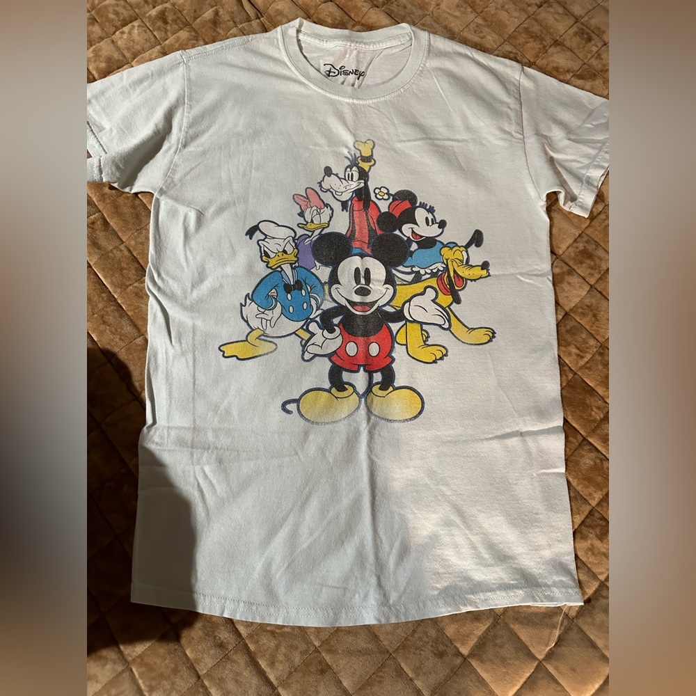 Disney White Mickey & Friends Graphic Tee